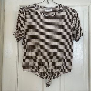 Ginger G Striped Crop Top Size M